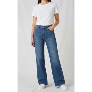 Wrangler Womens Mid-Rise Loose Straight Leg Jeans 100% Cotton Size 9/10 NWT